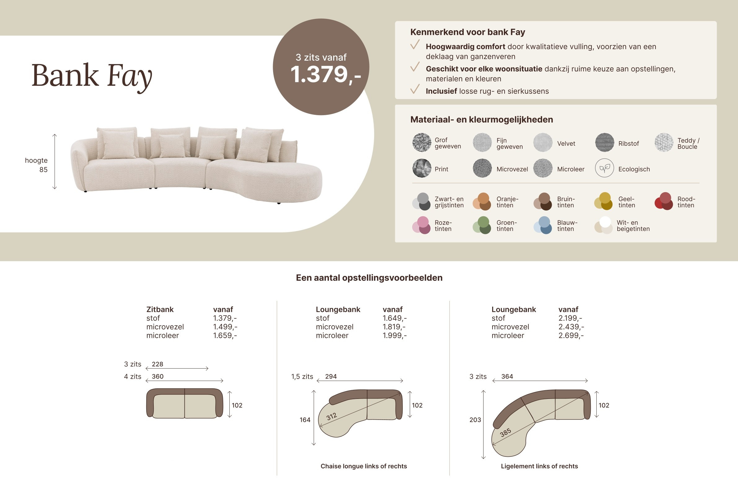 Loungebank Fay