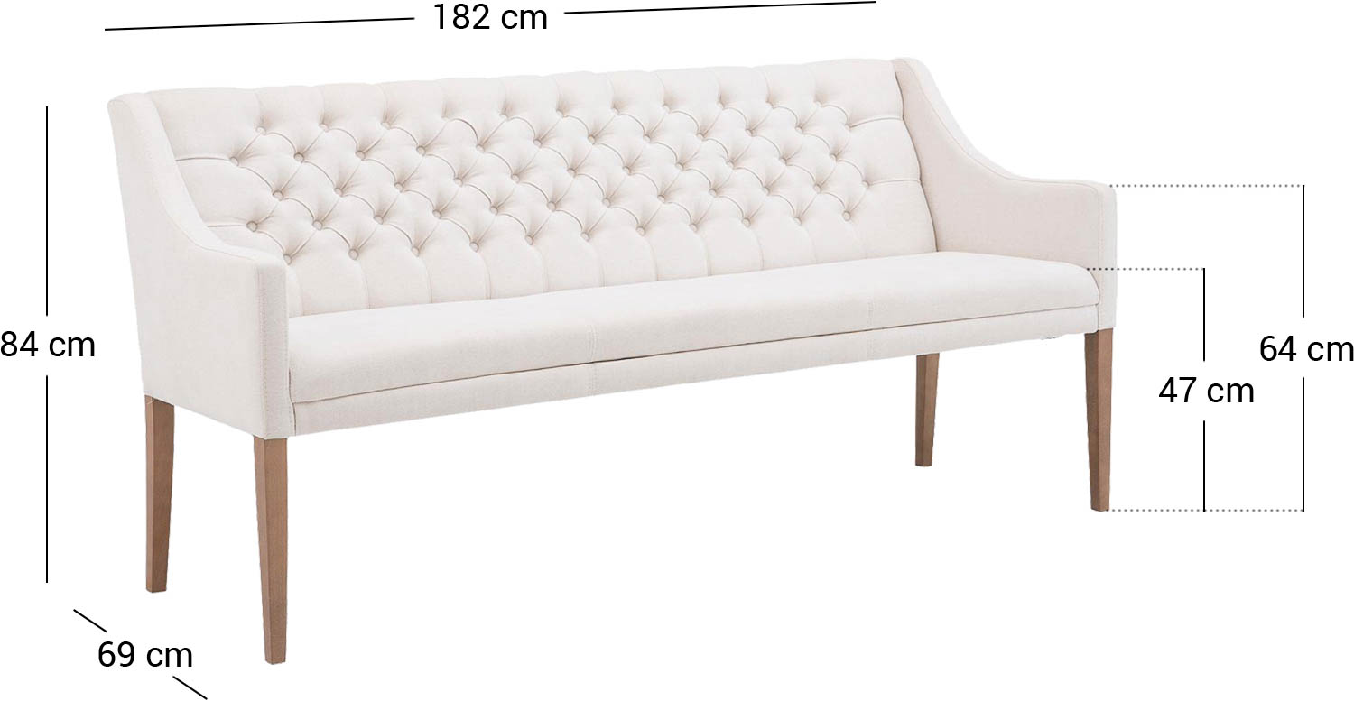 Eetkamerbank Pearl